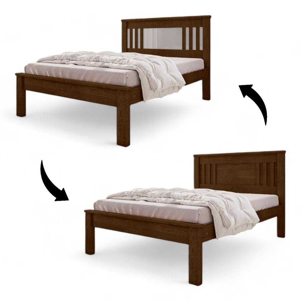 Cama Casal Aconchegante Violeta Malbec E Off White