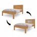 Cama Casal Aconchegante Violeta Naturalle E Off White