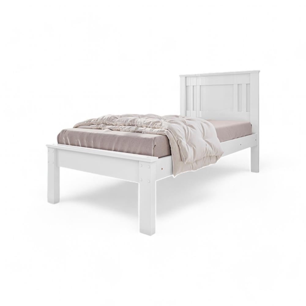 Cama Solteiro Aconchegante E Moderna Violeta Branca