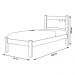 Cama Solteiro Berli Naturalle E Off White Com Colchão