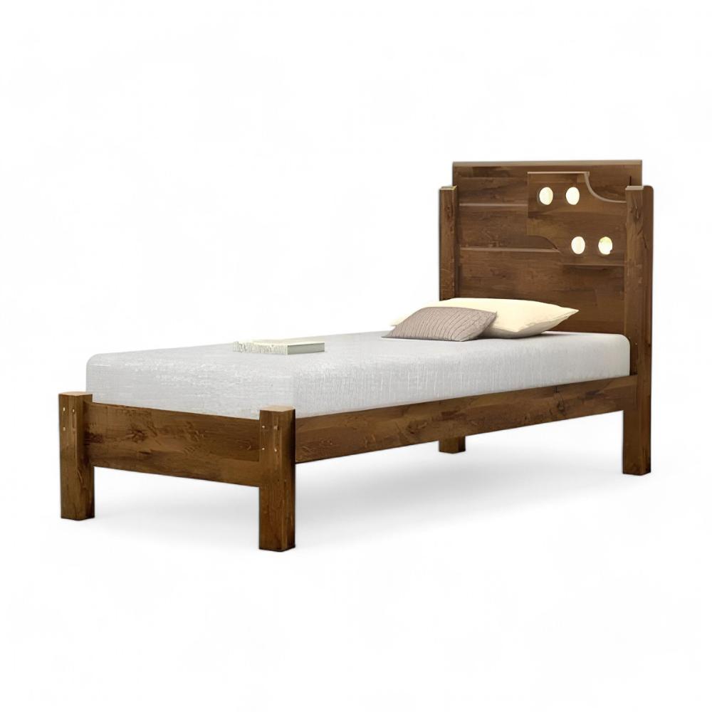Cama Solteiro Com Aplique Espelho Colônia Malbec