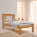 Cama Solteiro Com Cabeceira Flex Laribella Naturalle E Off White