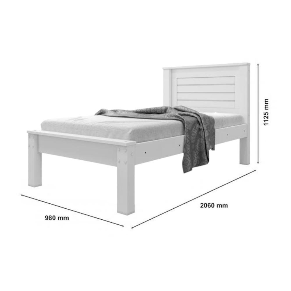 Cama Solteiro Confortável E Moderna Luz Naturalle Com Colchão