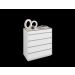 Comoda 5 Gavetas Belize Branco