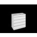 Comoda 5 Gavetas Belize Branco