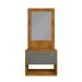 Conjunto Gabinete c/ Espelheira para Banheiro Orion Naturalle/Titanium