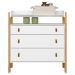 Conjunto Infantil Alegria Branco Acetinado: Berço Alegria Mini Cama + Cômoda Alegria + Guarda-Roupa Alegria