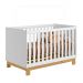 Conjunto Infantil Luar Branco Acetinado: Berço Luar Mini Cama + Cômoda Luar