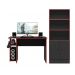 Conjunto Shadow Império Preto Fosco/Vermelho: Armário Shadow + Mesa Shadow
