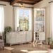 Conjunto Verona c/ Cristaleira Nina Calacata/Off-White