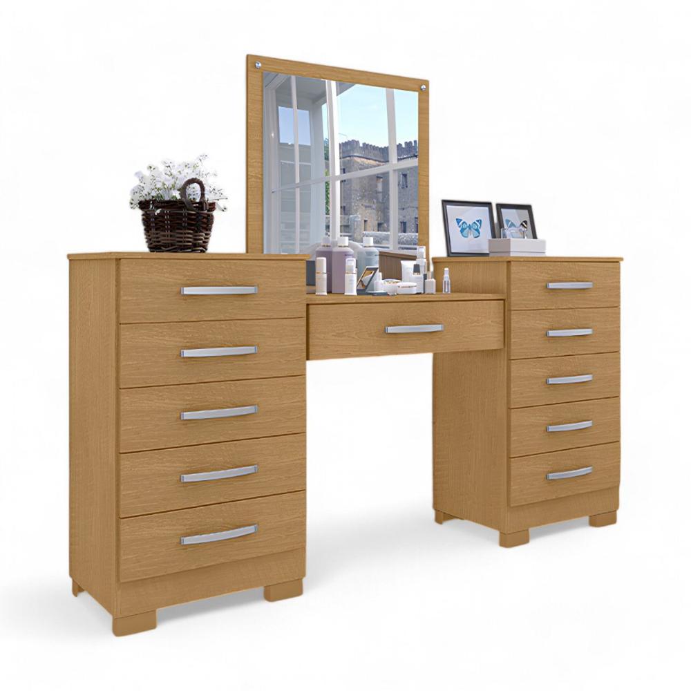 Conjunto para Quarto de Cômodas e Penteadeira Floratta Naturalle