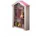 Estante Infantil Casinha Aura Branco Rosa Quarto Decoração