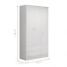 Guarda-Roupa Aurora 3 portas e 2 gavetas Rosa Acetinado