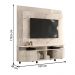 Home Theater Laguna com Painel Calacata/Off-White