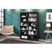 Livreiro Florença com Prateleiras para Livros Preto Fosco (2 Unidades)