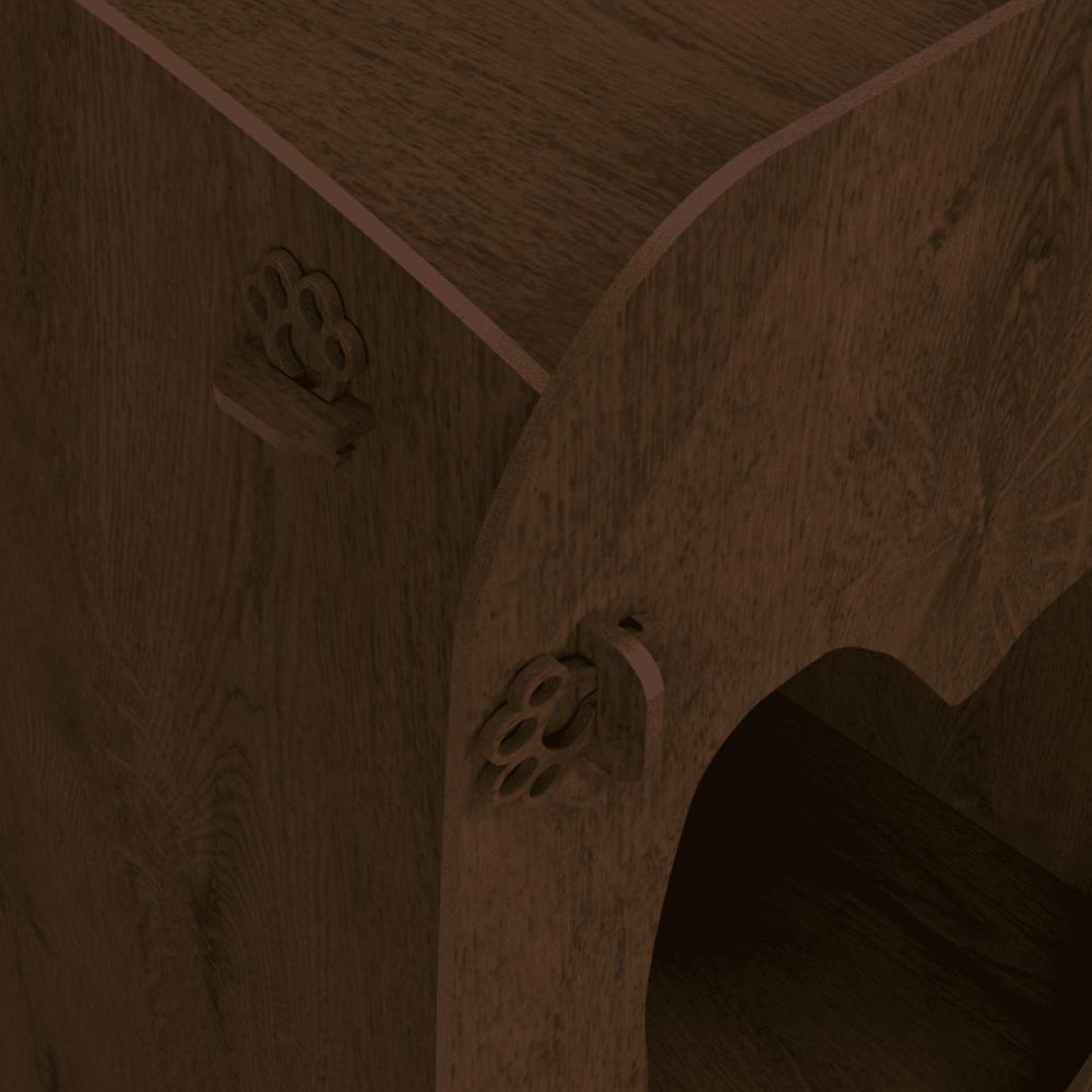 Mesa De Cabeceira Casinha Pet Malbec