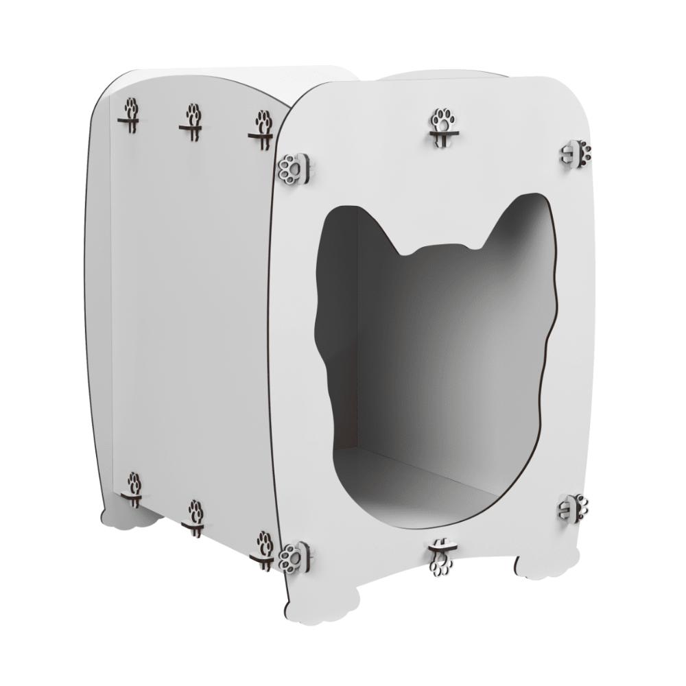 Mesa De Cabeceira Casinha p/ Pet Dog Branco