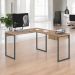 Mesa Home Office Escrivaninha L Shine Montana Com Gaveteiro