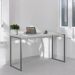 Mesa Home Office Escrivaninha Shine 1,00 Cinza