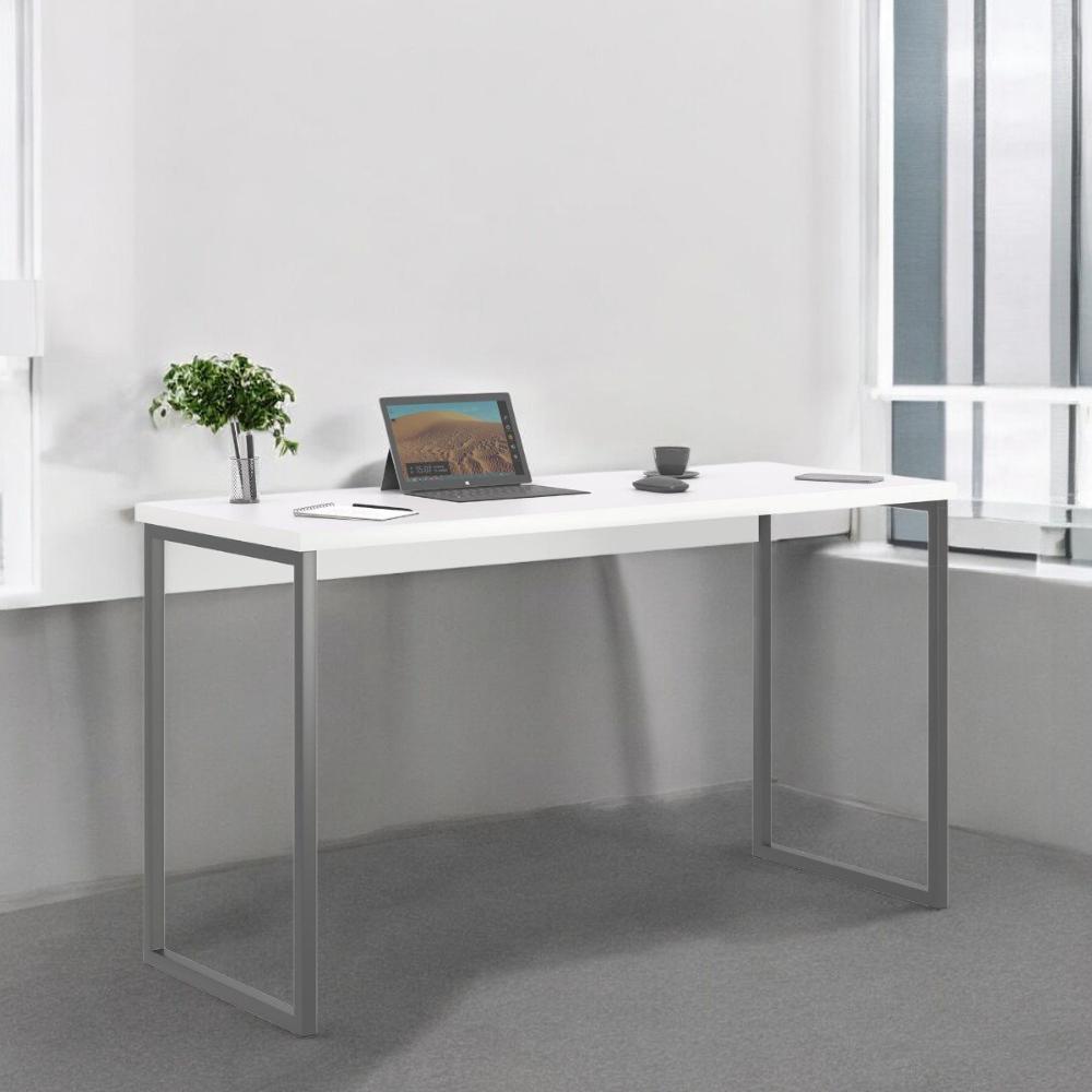 Mesa Home Office Escrivaninha Shine 1,36 Branco