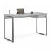 Mesa Home Office Escrivaninha Shine 1,36 Cinza Com Gaveteiro