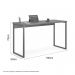 Mesa Home Office Escrivaninha Shine 1,36 Preta