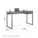 Mesa Home Office Escrivaninha Shine 1,36 Preta Com Gaveteiro