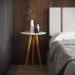 Mesa Lateral 4702 Pés Palito Sala Off White