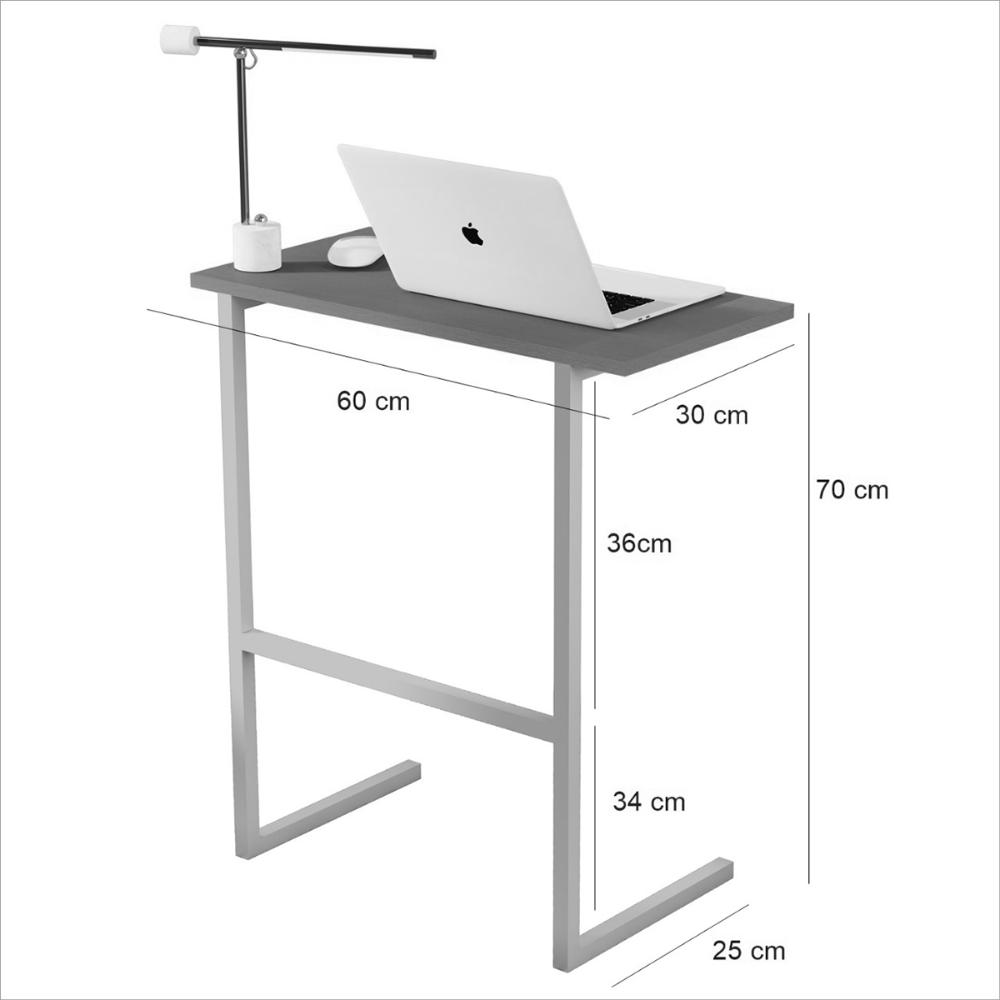 Mesa P/Notebook Troy MDP Nature Pés Ferro Cinza