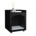 Mesa de Cabeceira Casinha de Cachorro/Gato PET Preto/Freijó