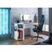 Mesa para Escritório e Shadow Vortex Prateleira e Suporte para CPU Branco/Branco