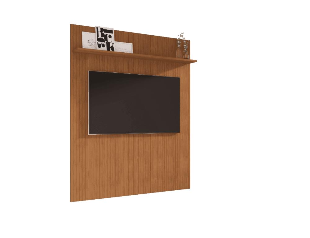 Painel Siena 160cm c/ Prateleira Cedro