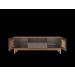 Rack Jade 1,60m c/ 2 Portas Gaveteiro e Nicho Central Cinza Perola/Noce