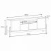 Rack Lizz 170cm 4 Portas e Prateleiras Off White Cedro