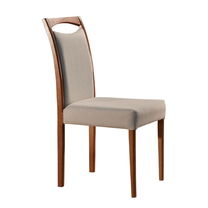 [OUTLET] Conjunto com 2 Cadeiras de Jantar Lívia Creme