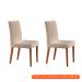 [OUTLET] Conjunto com 2 Cadeiras de Jantar Tália II Creme