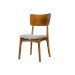 Conjunto com 2 Cadeiras Parma Gold Boucle Bege e Imbuia Natural