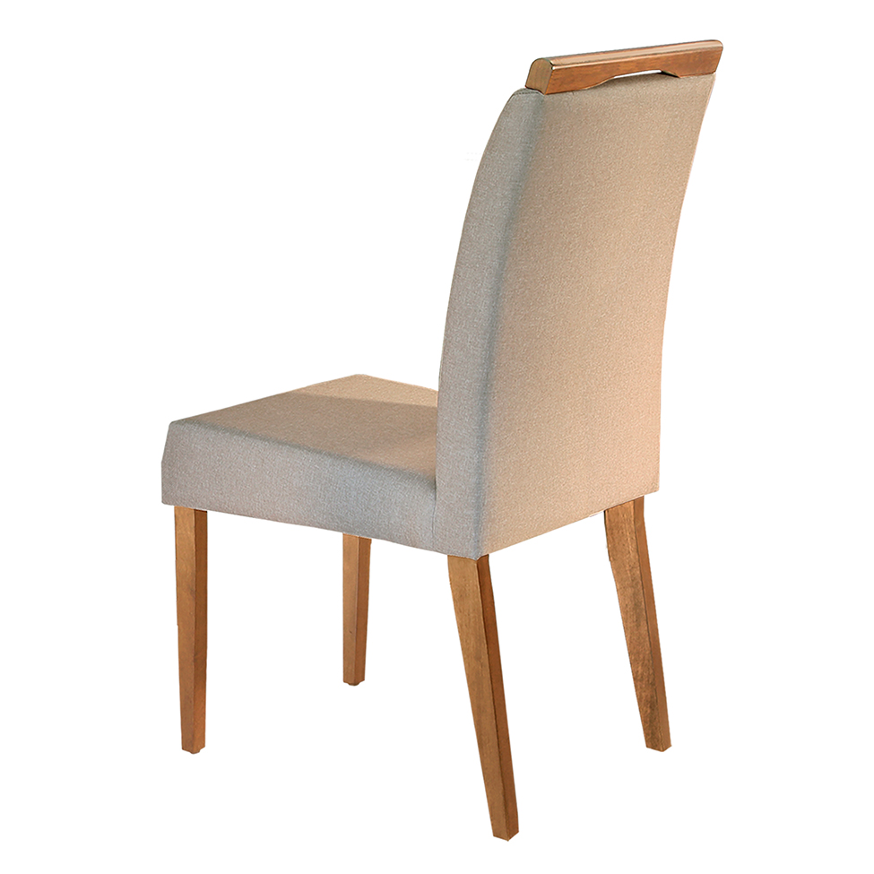 Conjunto com 2 Cadeiras de Jantar Ciana Creme