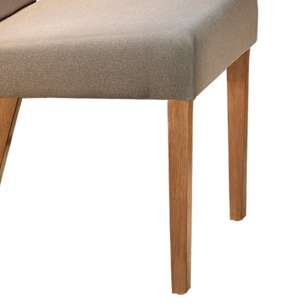 Conjunto com 2 Cadeiras de Jantar Ciana Creme
