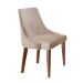 Conjunto com 2 Cadeiras de Jantar Esmeralda I Imbuia e Off White