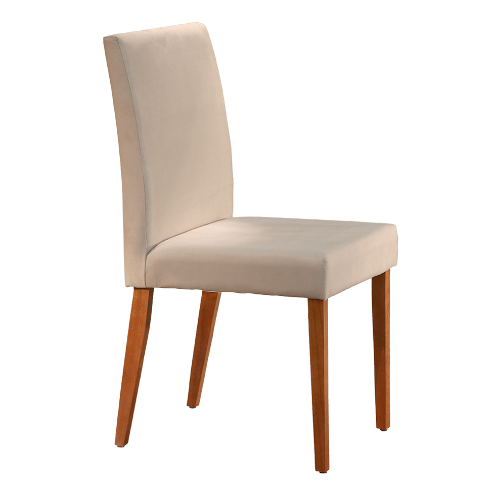 Conjunto com 2 Cadeiras de Jantar Tália II Creme