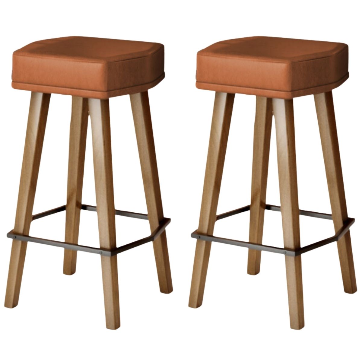 2 Banquetas Alta com Encosto para Bar Cozinha MOBLAN decor