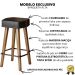 2 Banquetas Alta com Encosto para Bar Cozinha MOBLAN decor