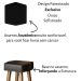 2 Banquetas Alta com Encosto para Bar Cozinha MOBLAN decor