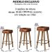 2 Banquetas Alta com Encosto para Bar Cozinha MOBLAN decor