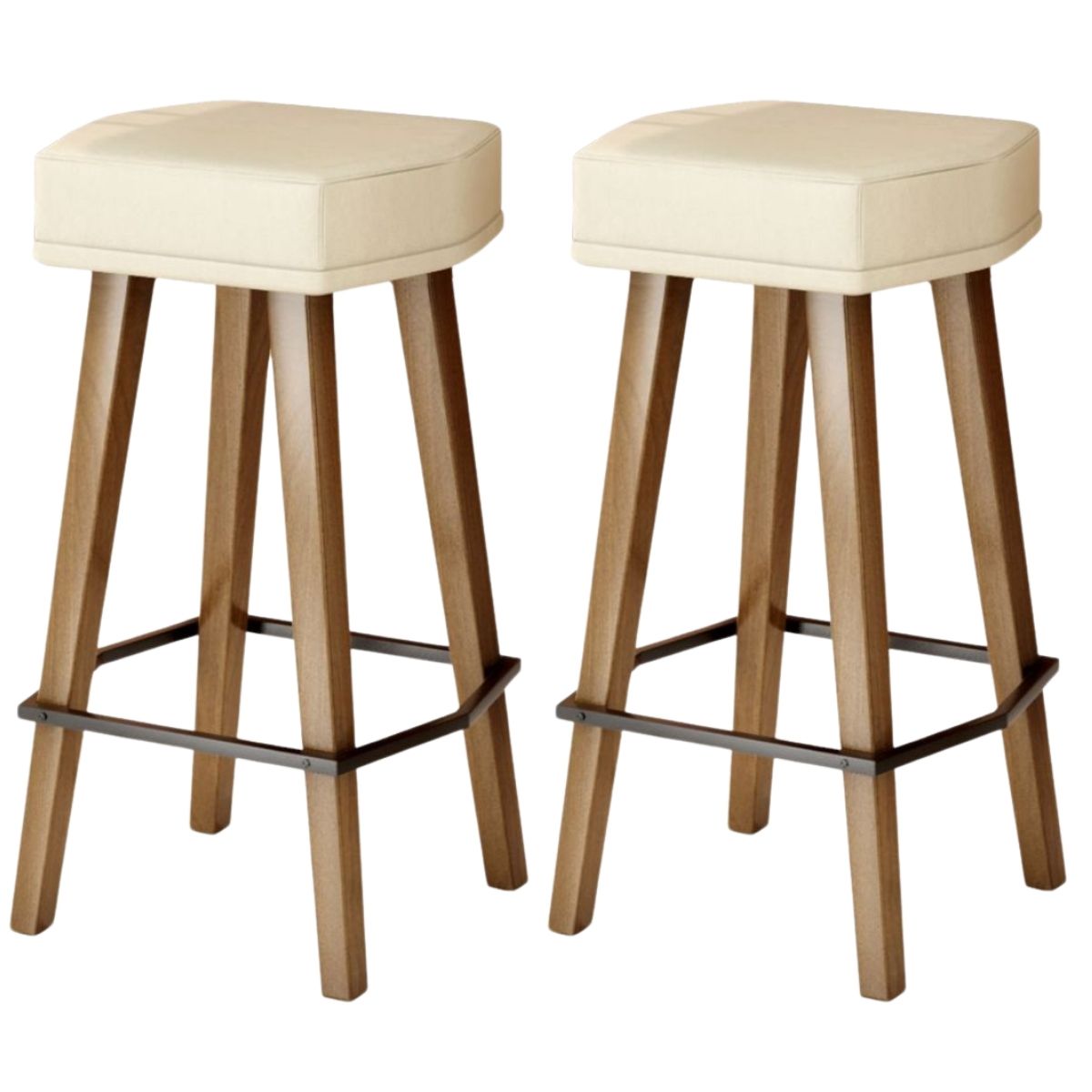 2 Banquetas Alta com Encosto para Bar Cozinha MOBLAN decor