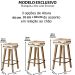 2 Banquetas Alta com Encosto para Bar Cozinha MOBLAN decor