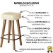 2 Banquetas Alta com Encosto para Bar Cozinha MOBLAN decor