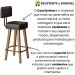 2 Banquetas Alta com Encosto para Cozinha Bar MOBLAN decor