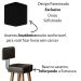 2 Banquetas Alta com Encosto para Cozinha Bar MOBLAN decor